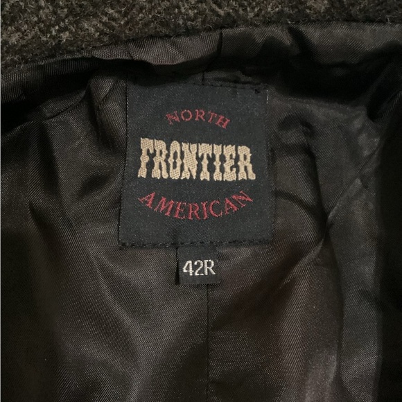 North Frontier American Men's Vintage USA Virgin Wool Western Blazer Suit Jacket - Picture 3 of 16